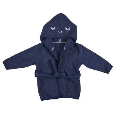 TOM ET ZOE, PU0042 Bath Robe for Baby 0-6 Months, Suave y Confortable, diseño Atractivo en Gris, Amarillo y Azul, fácil de cuidar para, Ajuste, tamaño 0-6 Months, Color Surtido