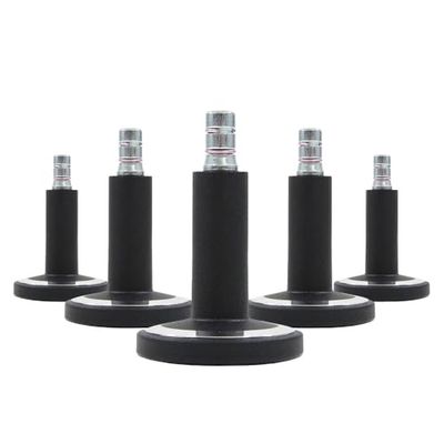 hjh OFFICE 619043 vloerzweefvliegtuig bureaustoel STATO-M, pen 11 mm zwart/chroom robuuste glijders voor zachte vloeren