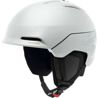ALPINA Nax Casque de Ski Adulte Unisexe, Blanc/Camouflage Mat, 55-59