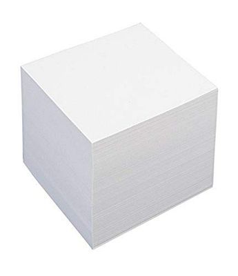 KÖNIG & EBHARDT cube bloc note "unis", 90 x 90 mm, blanc