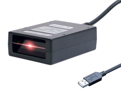 Lector de Códigos de Barras, Estacionario con Escaneo Automático, Protección IP52, Programación de Prefijo y Sufijo, Tamaño Compacto, Lectura de 200 Escaneos por Segundo, HDWR HD-S10
