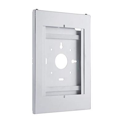 PureMounts Afsluitbare stalen behuizing voor tablets voor Apple iPad 9,7 inch/iPad 10,2 inch/iPad Pro 10,5 inch/iPad Air 10,5 inch (Gen 3) / Samsung Tab A 10.1" 2019, wit