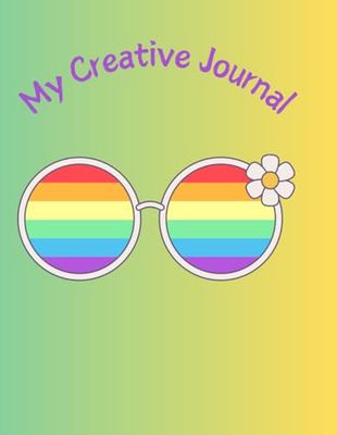 Cool Sunglasses - Guided Children’s Journal - perfect first journal for ages 6-12 - 182 pages - 8.5 x 11: Great Gift for young School Aged Children ... - School - Keepsake - Art page - Memories