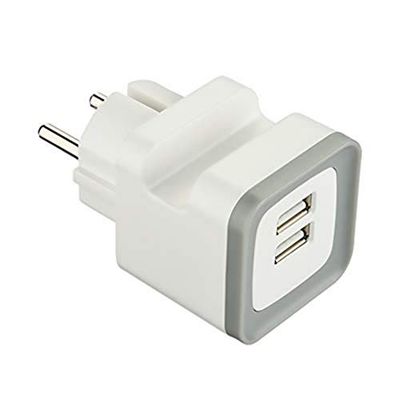 Electraline 570071 Adaptador Cargador, Gris