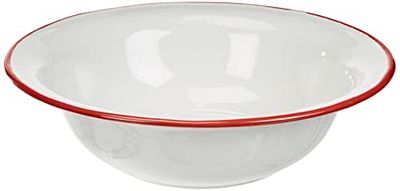 Ibili PALANGANA Bordeaux 32 CM, Stainless Steel, Blanco/Rojo, 32 x 32 x 8 cm
