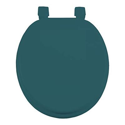 douceur d'intérieur, Abattant de Wc (37 x 47 cm) Vitamine Bleu/Emeraude, MDF