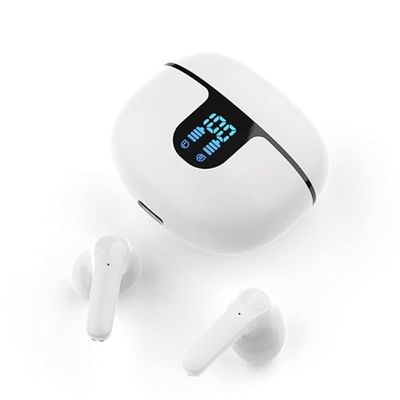 Rawrr Cuffie Bluetooth, IPX7, impermeabili, senza fili, 5.1 HiFi, display a LED, senza fili, auricolari per iOS, Andriod