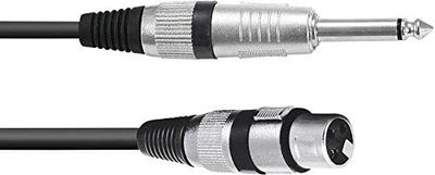 OMNILUX Omnitronic 3022516L Adapterkabel [1 x XLR-uttag 3-stift-1 x uttag 6,3 mm (mono)] 0,90 m