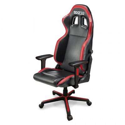 Sparco 00998NRRSICON Silla Gaming/Oficina Negro/Rojo