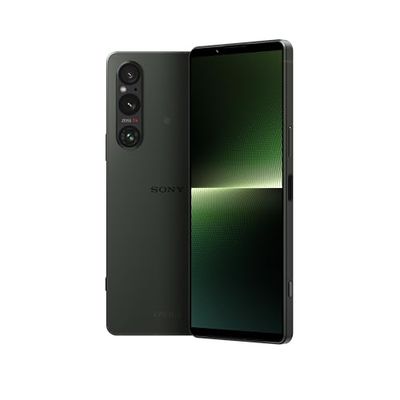 Sony Xperia 1 V Green - 6.5 Inch 21:9 Wide 4K HDR OLED - 120Hz Refresh rate -Triple lens(with Next Gen Sensor & ZEISS)- 3.5 mm audio jack - Android 13 - SIM free - Dual SIM hybrid