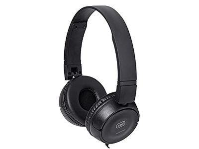 Trevi HTV 649 B Casque TV stéréo avec câble Confortable et léger, contrôle du Volume intégré, Haute qualité Acoustique, impédance 32 ohms, sensibilité 94 DB et fréquence jusqu'à 22 kHz