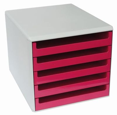 No marca 30050960 - Cajonera para cajones (madera), color rojo