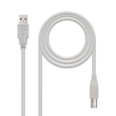 USB 2.0 printerkabel, type A-stekker naar B-stekker, lengte 1,8 m, compatibel met meerdere printermodellen, garandeert snelle en effectieve gegevensoverdracht.