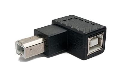 SYSTEM-S Adaptateur USB 2.0 Type B mâle vers Femelle Noir