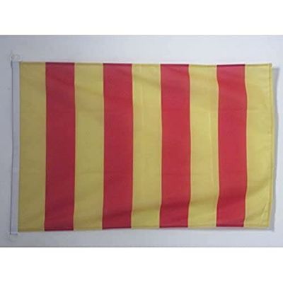 AZ FLAG Pavillon Nautique Comté de Provence 45x30cm - Drapeau de Bateau provençal 30 x 45 cm