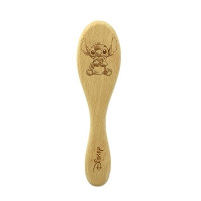 DISNEY - Stitch Hair Brush - Lilo & Stitch - 18 x 5 cm, Corn Hair - Baby - Official Product Disney