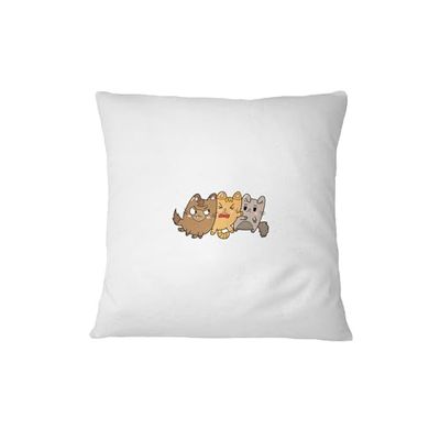Bona Basics, Taie d'oreiller décorative Décoration de la Maison pour canapé, cafétéria, Taille: 45X45 cm, Couleur: Blanc