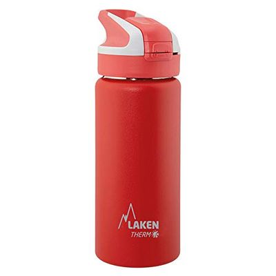 Lusy Reusable Thermal Bottle Summit yeStainless Simbi ine otomatiki cap uye yekuchengetedza kuvharwa, 500ml, tsvuku