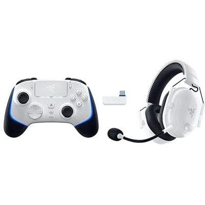 Razer Wolverine V2 Pro + BlackShark V2 Pro (PlayStation Licensed) - (HyperSpeed Wireless, Mecha-Tactile Action Buttons, 8-Way Microswitch D-Pad, HyperTrigger) Mercury