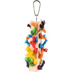 Flamingo Vogelspeelgoed Kooihanger Rainbow Dio, 5 x 5 x 17 cm, Multicolore