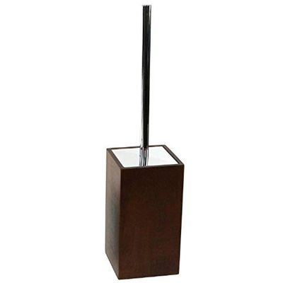 Gedy Papiro carré Blanc Brosse WC Holder-pgedy Pa33, Marron, 3.4" x 3.4" x 14.6"
