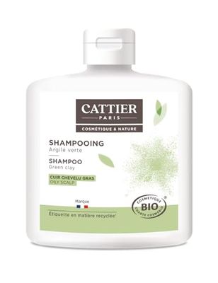 Cattier champô couro cabeludo oleoso com argila verde - 250 ml