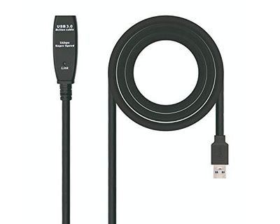 Watio Wave Câble d'extension - Câble USB 3.0 type A/m-a/h, 5 mètres de long, haute vitesse de transfert, résistant et flexible