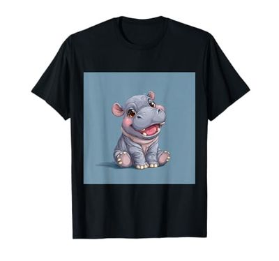 Lindo hipopótamo de Dibujos Animados hipopótamo Chibi Lindo Camiseta