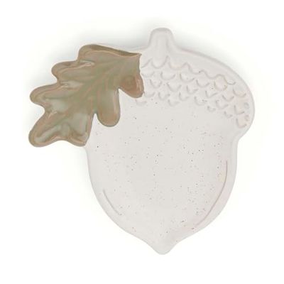 Cooksmart Forest Fable Acorn Tea Bag Tidy | British Designed Stoneware Trinket Holder | Woodland-Inspired Tea Accessory | Durable & Stylish Kitchen Décor | Dishwasher & Microwave Safe