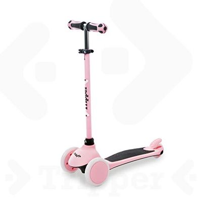 Mondo On&Go - Tripper Monopattino 3 ruote - Ruote in PU e manopole TPR - freno di sicurezza posteriore - Colore rosa