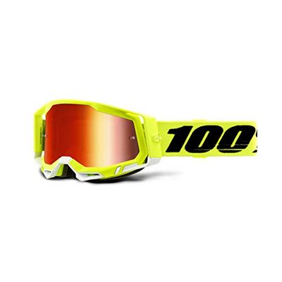 100% Racecraft II Motorcross Bril Geel/zwart