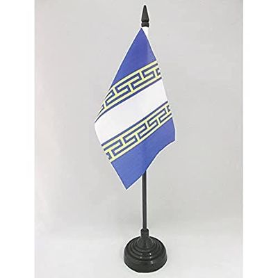 BANDIERA DA TAVOLO ALTA MARNA 15x10cm - PICCOLA BANDIERINA DIPARTIMENTO DI HAUTE-MARNE - FRANCIA 10 x 15 cm - AZ FLAG