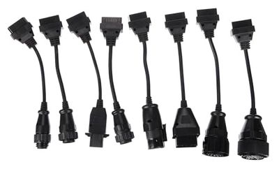 SIXTOL MECHANIC CABLE SET 2 | Complete OBD-II Adapter Set | 8-Piece Diagnostic Connector Kit | Compatible with Most Trucks