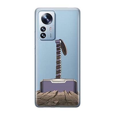 ERT GROUP mobiltelefonfodral för Xiaomi 12 PRO originalt och officiellt licensierat Marvel mönster Thor 002 optimalt anpassad till formen på mobiltelefonen, gedeeltelijk transparant