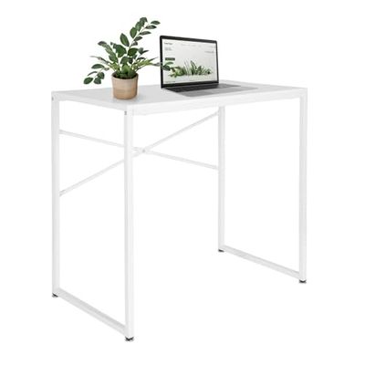 hjh OFFICE 830071 Biurko Easy UP H, 78 x 46 cm, biurko komputerowe z metalowym stelażem, zajmuje mało miejsca i jest łatwe w utrzymaniu