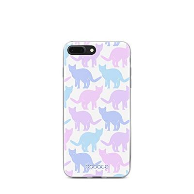 ERT GROUP mobiltelefonfodral för Iphone 7 PLUS/ 8 PLUS originalt och officiellt licensierat Babaco mönster Cats 011 optimalt anpassad till formen på mobiltelefonen, fodral tillverkad av TPU-plast