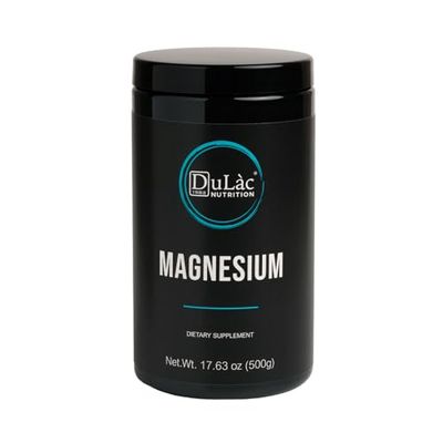 Magnésium en Poudre Dulàc Farmaceutici 500 g (450 mg de Carbonate de Magnésium Pur par dose) Made in Italy, Sans Allergène ni OGM - Réduction de la Fatigue, Augmentation de l'Énergie