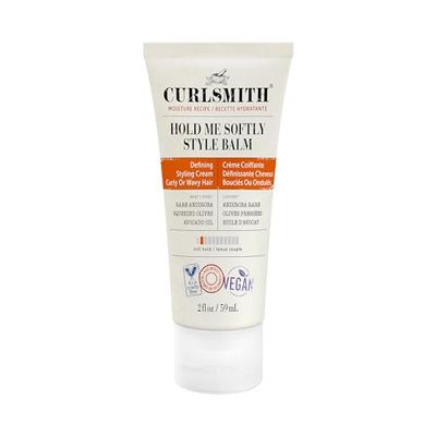 Curlsmith - Hold Me Softly Style Balm - Vegan Soft Hold Styling Cream for Wavy and Curly Hair, Natural Look (59ml)