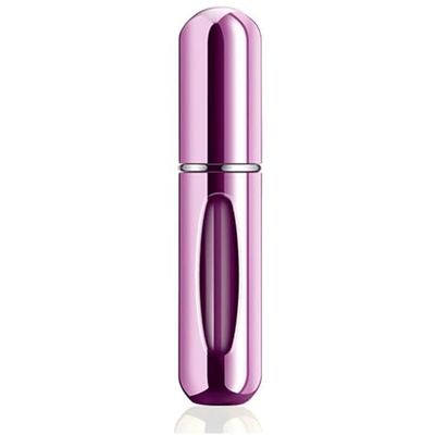 The Miss Chic Portable Perfume Atomiser Spray Bottle - Leak-Proof Mini Travel Bottle for Men & Women, Aluminum, Easy to Refill, No Leakage, Perfect for Purse, Pocket, and Handbag (Pink)