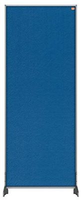 Nobo Impression Pro 1,8 m Hgh Skrivbordsdelare, Filtyta, Blå, 400 x 1000 mm, 1915509