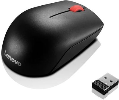 Lenovo Essential Souris Funk Optique Noir 3 Boutons 1000 dpi