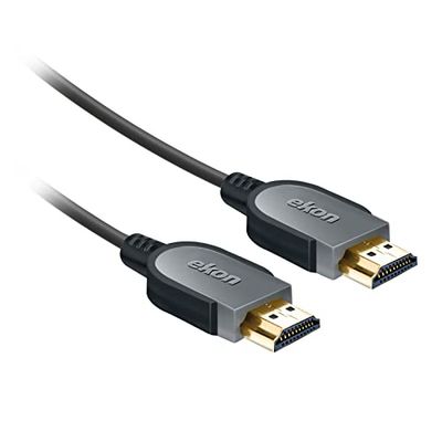 Ekon Câble HDMI Ethernet 2.1 mâle mâle mâle 1,8 m résolutions 8K Ultra HD et 3D, connecteurs dorés, Anti-Plis, pour TV, projecteurs, Ordinateurs Portables, PC, MacBook, Playstation, Nintendo Switch