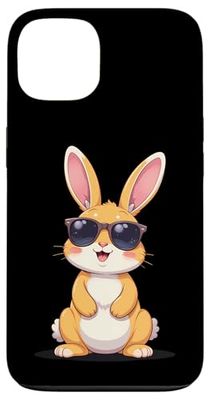 Lapin de Pâques Kawaii avec lunettes de soleil pour homme, femme, enfant Coque pour iPhone 13