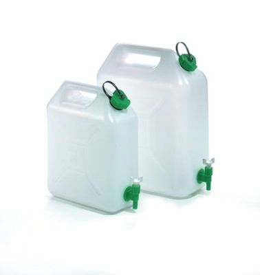 Happy People Waterjerrycan kunststof 20 l met kraan, transparant, 78328