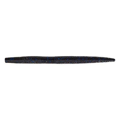 Berkley Powerbait Maxscent The General Worm Lot de 10 appâts de pêche 10,2 cm Noir/Bleu moucheté
