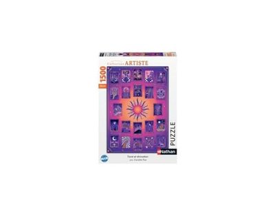 Nathan - Puzzle 1500 elementów - Tarot i wróżbiarstwo - Coralie Fau - Dorośli i dzieci od 14 lat - Puzzle najwyższej jakości - Kolekcja artystów - 87298
