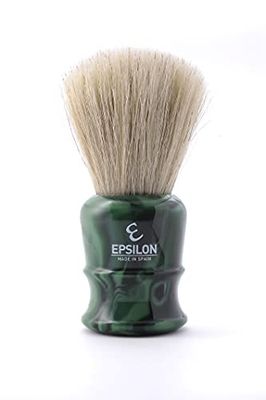 Epsilon Pennello da Barba Cavallo Bianco Fan Shape Verde 26 mm, Standard, Único
