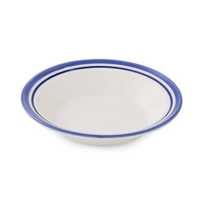 Potter's Stripe Set of 4 Soup Plates, Blue