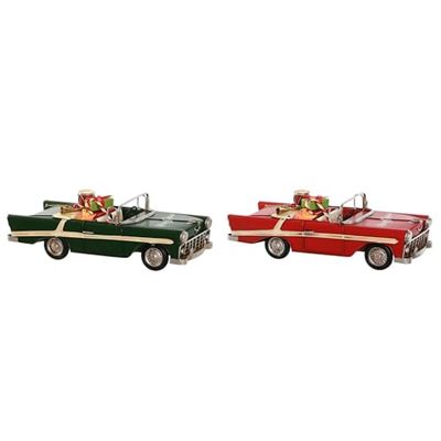 VEHICULO DECORACION METAL 37X15,5X12 2 SURT