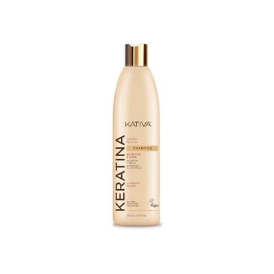 KATIVA KERATINA CYSTEIN PROT SHAMPOO| 355mL | Vegetale Keratin, Cysteine, Protins: rigenerano e rafforzano il filo capillare dalla radice alla punta | Aumenta la forza dei capelli
